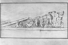 Study of the Frieze from a Pediment of the Parthenon-Jacques Carrey-Giclee Print