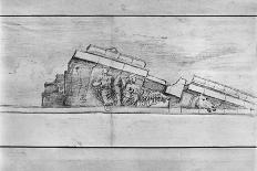 Study of a Pediment from the Parthenon-Jacques Carrey-Mounted Giclee Print