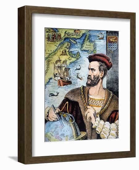 Jacques Cartier (1491-1557)-null-Framed Giclee Print