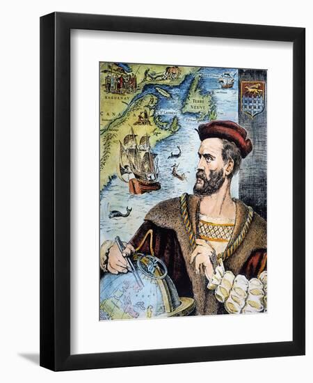 Jacques Cartier (1491-1557)-null-Framed Giclee Print