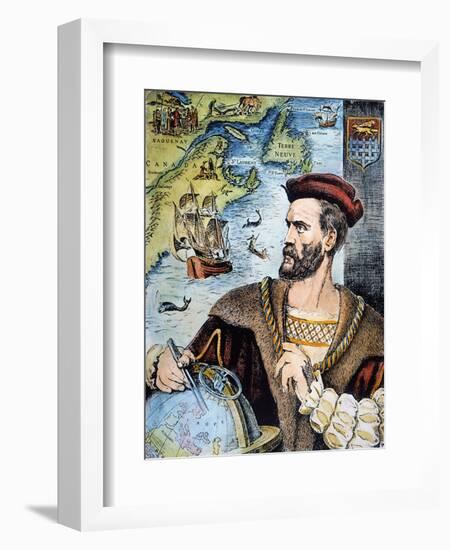 Jacques Cartier (1491-1557)-null-Framed Giclee Print