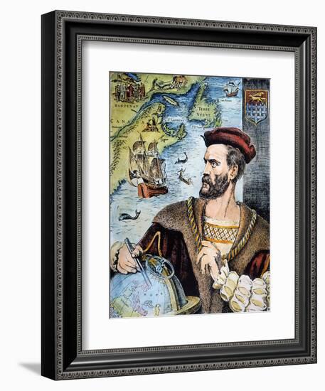 Jacques Cartier (1491-1557)--Framed Giclee Print