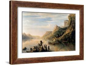 Jacques Cartier Discovered the Saint Lawrence River in 1535-Théodore Gudin-Framed Giclee Print
