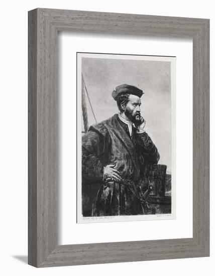 Jacques Cartier, French Explorer-Middle Temple Library-Framed Photographic Print