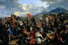 Alexandre le Grand, vainqueur de Darius à la bataille d'Arbelles (331 av. J.-C.)-Jacques Courtois-Giclee Print