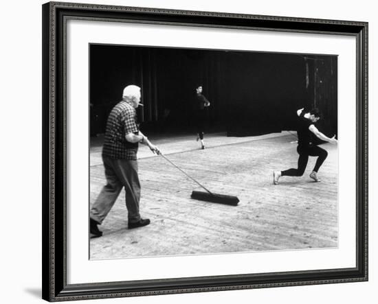 Jacques D'Amboise During Rehearsal-John Dominis-Framed Premium Photographic Print