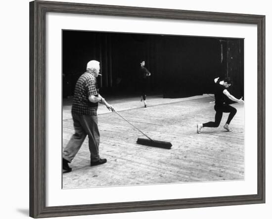 Jacques D'Amboise During Rehearsal-John Dominis-Framed Premium Photographic Print