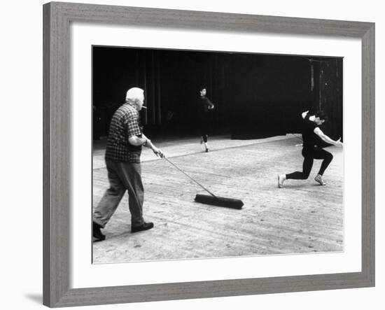 Jacques D'Amboise During Rehearsal-John Dominis-Framed Premium Photographic Print