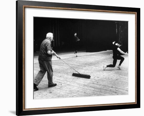 Jacques D'Amboise During Rehearsal-John Dominis-Framed Premium Photographic Print