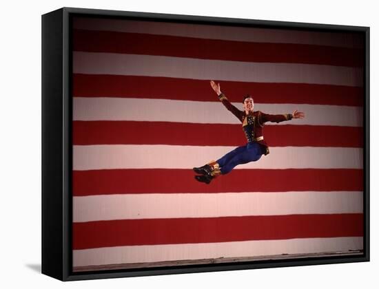 Jacques D'Amboise in New York City Ballet Production of Stars and Stripes-Gjon Mili-Framed Premier Image Canvas