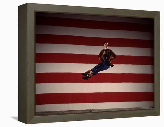 Jacques D'Amboise in New York City Ballet Production of Stars and Stripes-Gjon Mili-Framed Premier Image Canvas