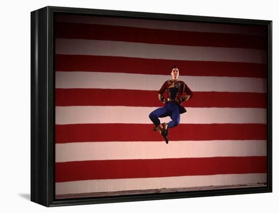 Jacques D'Amboise in New York City Ballet Production of Stars and Stripes-Gjon Mili-Framed Premier Image Canvas