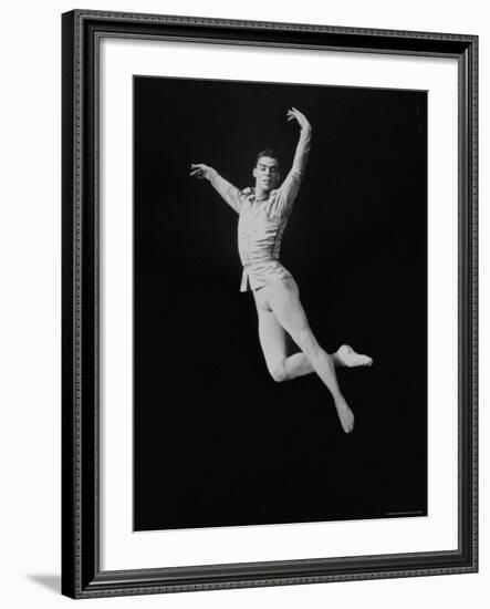 Jacques D'Amboise of the New York City Ballet-John Dominis-Framed Premium Photographic Print