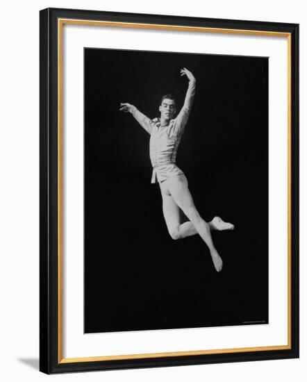 Jacques D'Amboise of the New York City Ballet-John Dominis-Framed Premium Photographic Print