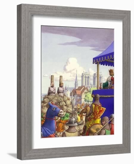 Jacques De Molay About to Be Burned at the Stake-Pat Nicolle-Framed Giclee Print