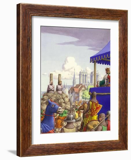 Jacques De Molay About to Be Burned at the Stake-Pat Nicolle-Framed Giclee Print