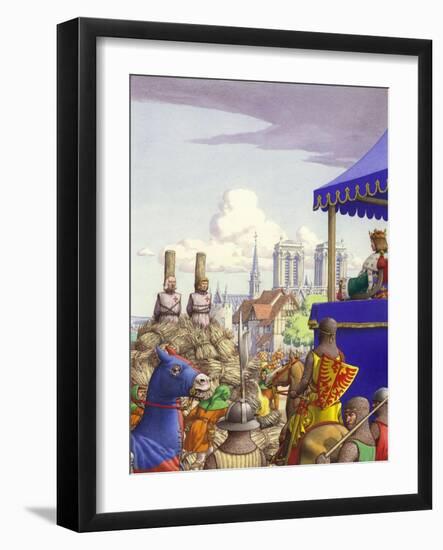Jacques De Molay About to Be Burned at the Stake-Pat Nicolle-Framed Giclee Print