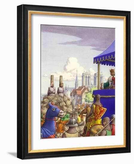 Jacques De Molay About to Be Burned at the Stake-Pat Nicolle-Framed Giclee Print