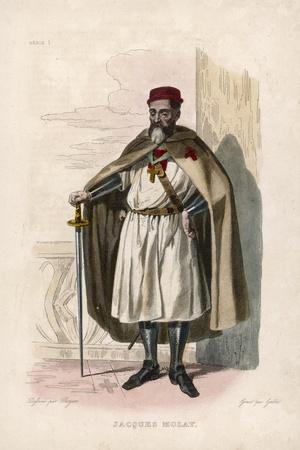 Jacques De Molay, Last Grand Master of the Knights Templar Framed