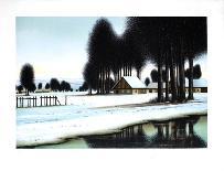 La rivière sous la neige-Jacques Deperthes-Limited Edition