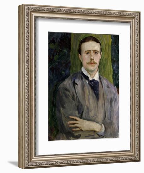 Jacques Emile Blanche, French Painter, Ca. 1900. Portrait by American John Singer Sargent-John Singer Sargent-Framed Art Print