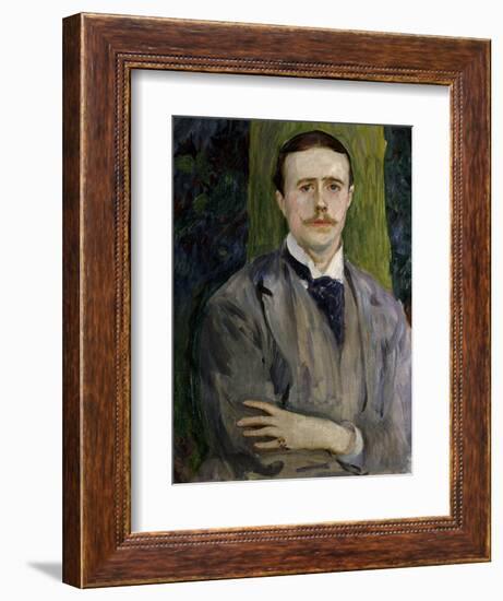 Jacques Emile Blanche, French Painter, Ca. 1900. Portrait by American John Singer Sargent-John Singer Sargent-Framed Art Print