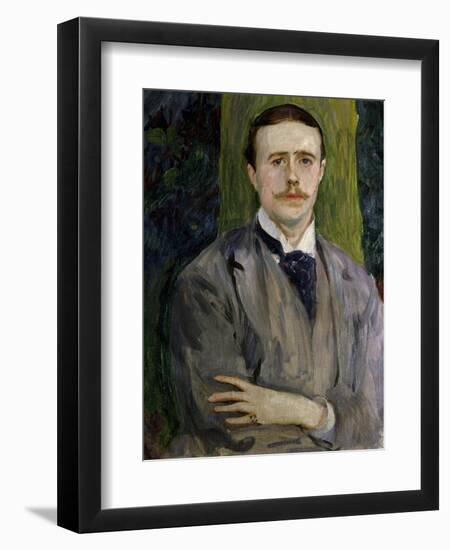 Jacques Emile Blanche, French Painter, Ca. 1900. Portrait by American John Singer Sargent-John Singer Sargent-Framed Art Print