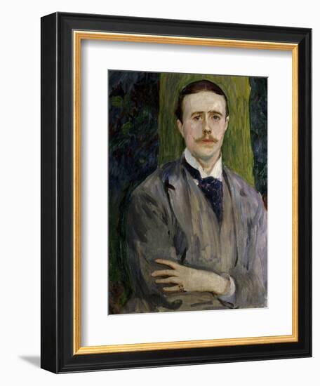 Jacques Emile Blanche, French Painter, Ca. 1900. Portrait by American John Singer Sargent-John Singer Sargent-Framed Art Print