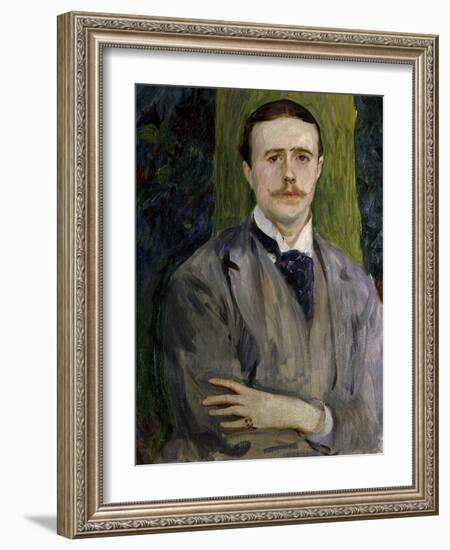 Jacques Emile Blanche, French Painter, Ca. 1900. Portrait by American John Singer Sargent-John Singer Sargent-Framed Art Print