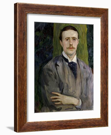 Jacques Emile Blanche, French Painter, Ca. 1900. Portrait by American John Singer Sargent-John Singer Sargent-Framed Art Print