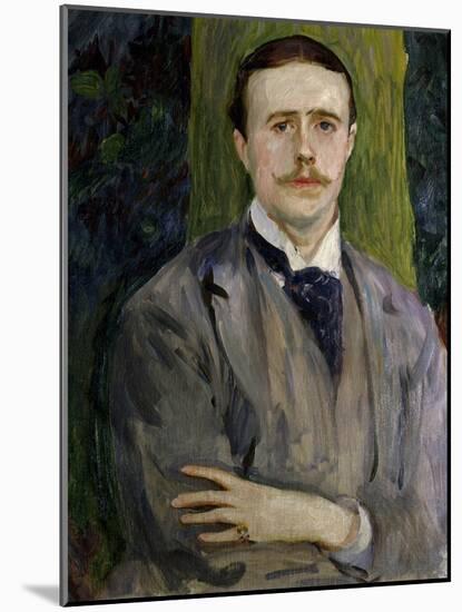 Jacques Emile Blanche, French Painter, Ca. 1900. Portrait by American John Singer Sargent-John Singer Sargent-Mounted Art Print