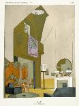 Art Deco Style Mini Bar and Bookcase, Stelcavgo Model, 1928 and 1927-Jacques-emile Ruhlmann-Giclee Print