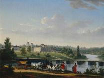 The Walk, the Golitsyn's Estate Pekhra-Yakovlevskoye, 1820-Jacques-François Joseph Swebach-Framed Premier Image Canvas