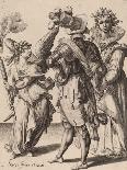 Three Gypsies, C.1605 (Pen and Ink on Paper)-Jacques II de Gheyn-Giclee Print