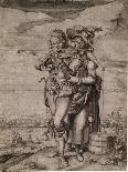 Three Gypsies, C.1605 (Pen and Ink on Paper)-Jacques II de Gheyn-Giclee Print