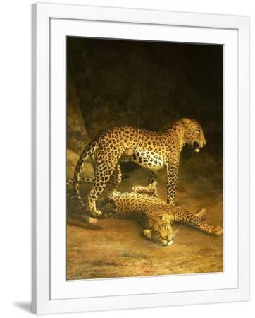Two Leopards Lying in the Exeter Exchange, 1808 Giclee Print