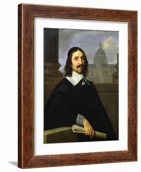 Jacques Lemercier (C.1590-1660) 1644 (Oil on Canvas)-Philippe De Champaigne-Framed Giclee Print