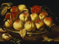Peaches in a Silver-Gilt Bowl on a Ledge-Jacques Linard-Framed Giclee Print