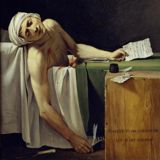 The Death Of Marat John Paul Marat 1743 1793 Murdered Detail the-death-of-marat-john-paul-marat-1743-1793-murdered-detail