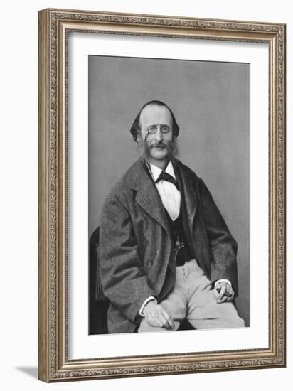 Jacques Offenbach (1819-188), German-Born French Composer, Cellist and Impresario of the Romantic-Felix Nadar-Framed Giclee Print