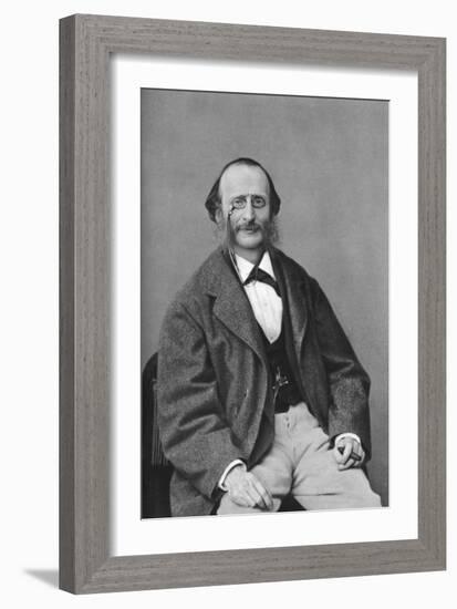 Jacques Offenbach (1819-188), German-Born French Composer, Cellist and Impresario of the Romantic-Felix Nadar-Framed Giclee Print