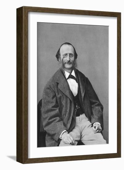 Jacques Offenbach (1819-188), German-Born French Composer, Cellist and Impresario of the Romantic-Felix Nadar-Framed Giclee Print