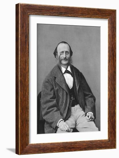 Jacques Offenbach (1819-188), German-Born French Composer, Cellist and Impresario of the Romantic-Felix Nadar-Framed Giclee Print