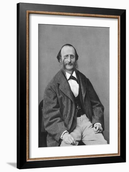 Jacques Offenbach (1819-188), German-Born French Composer, Cellist and Impresario of the Romantic-Felix Nadar-Framed Giclee Print