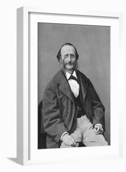 Jacques Offenbach (1819-188), German-Born French Composer, Cellist and Impresario of the Romantic-Felix Nadar-Framed Giclee Print