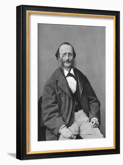 Jacques Offenbach (1819-188), German-Born French Composer, Cellist and Impresario of the Romantic-Felix Nadar-Framed Giclee Print