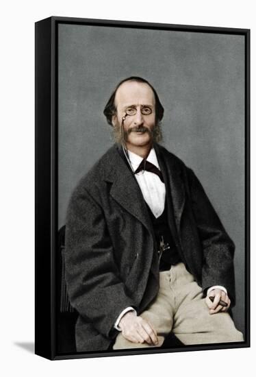 Jacques Offenbach (1819-1880), German-born French composer, cellist and impresario of the romantic-Nadar-Framed Stretched Canvas