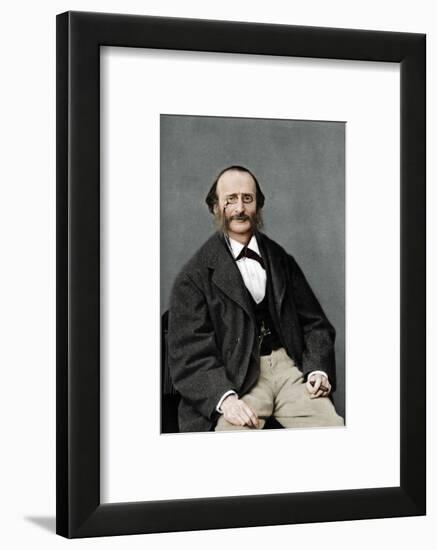 Jacques Offenbach (1819-1880), German-born French composer, cellist and impresario of the romantic-Nadar-Framed Photographic Print