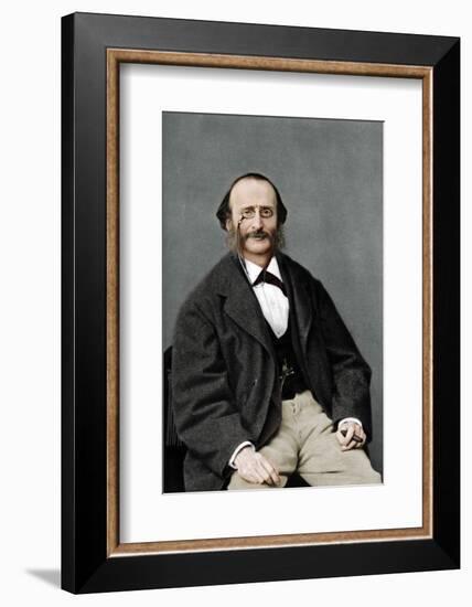 Jacques Offenbach (1819-1880), German-born French composer, cellist and impresario of the romantic-Nadar-Framed Photographic Print