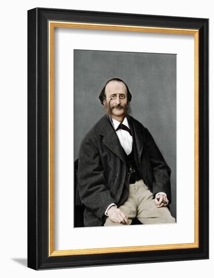 Jacques Offenbach (1819-1880), German-born French composer, cellist and impresario of the romantic-Nadar-Framed Photographic Print